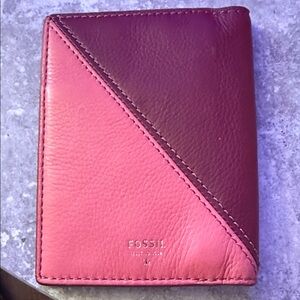Fossil Two-Tone Passport Wallet